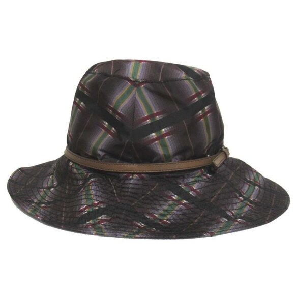 Prada Checked Nylon Bucket Hat Size M Purple main image 4